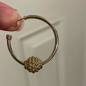 Lagos 18k caviar hoops